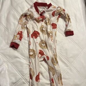 Red and cream Burt’s bee baby 18 months pajamas